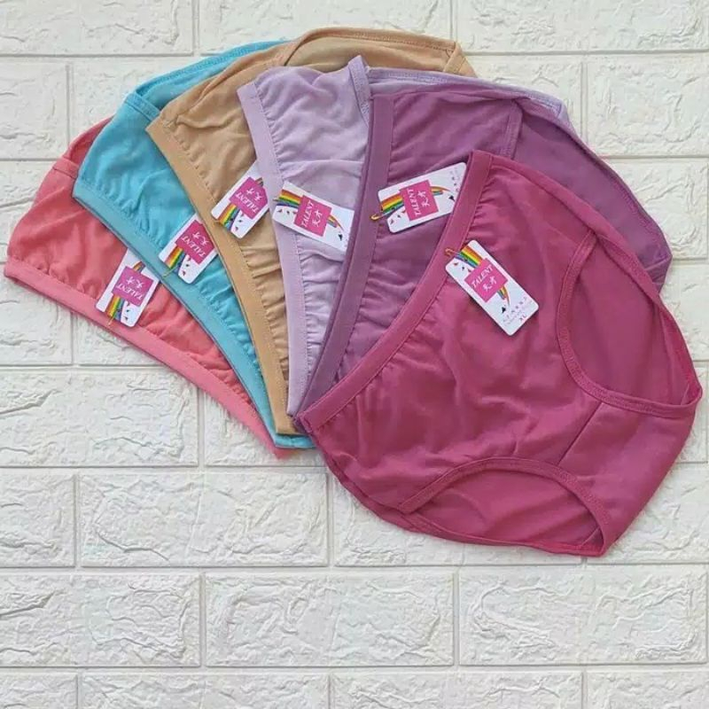 Celana Dalam Wanita 3pcs / CD Wanita Talent / Celana Dalam Wanita Talent size M,L,XL,XXL,4L(XXXL) Bahan Cotton lycra halus,Lembut dan Adem