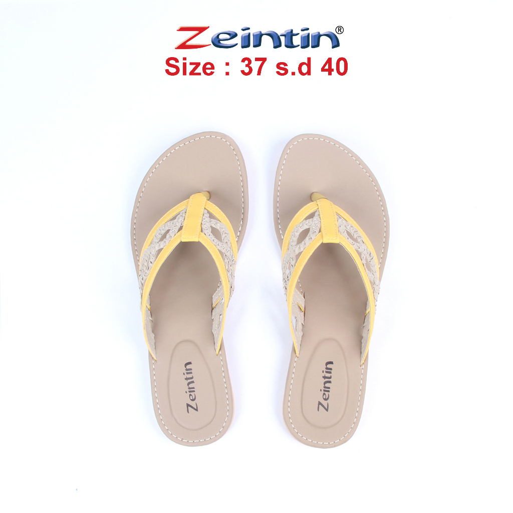 Zeintin - Sandal Wanita Slop Terbaru Sandal Wanita Model Anyam Sandal Jepit Selop Fashion Wanita Original Zeintin SS