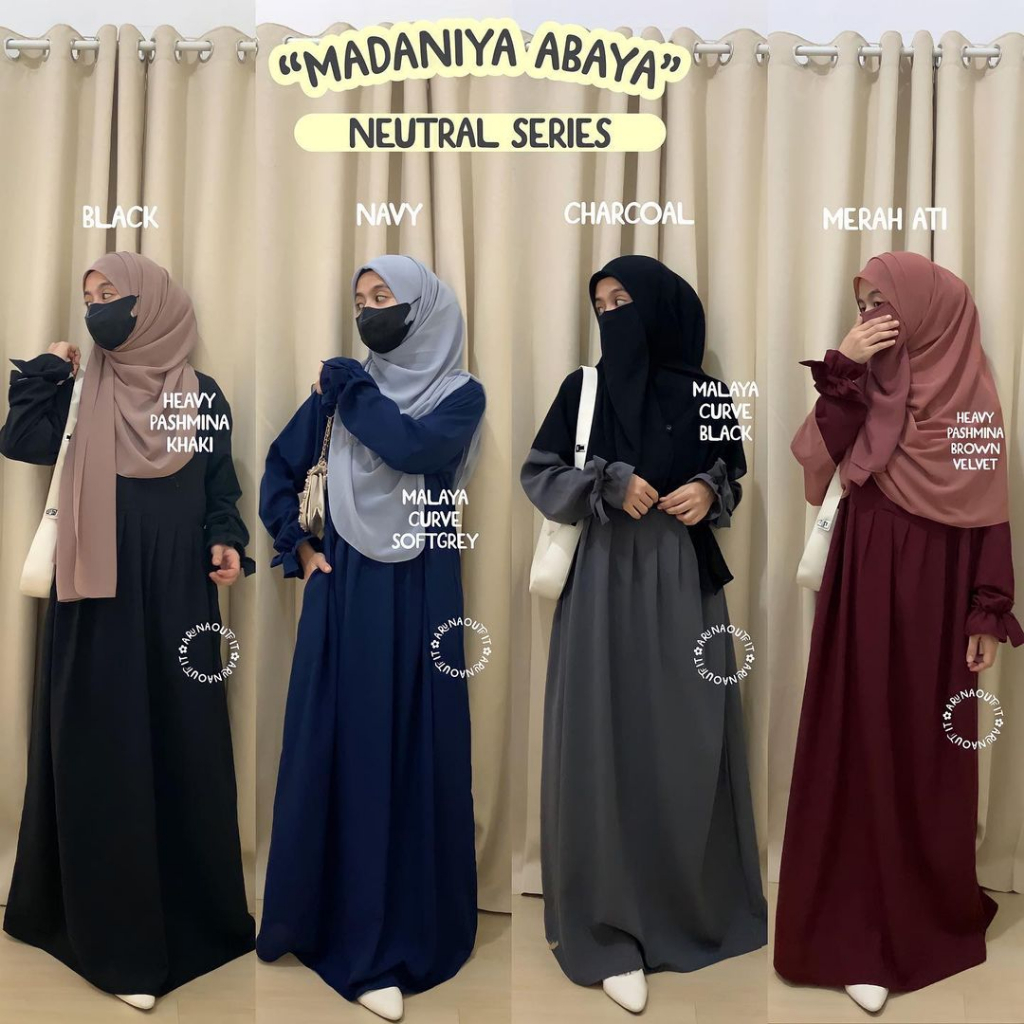 ABAYA MADANIYAH BY ARUNAOUTFIT