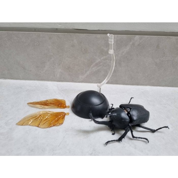 Gashapon Kabutomushi 01 Rhino Black Beetle - Dangomushi Gacha Bandai