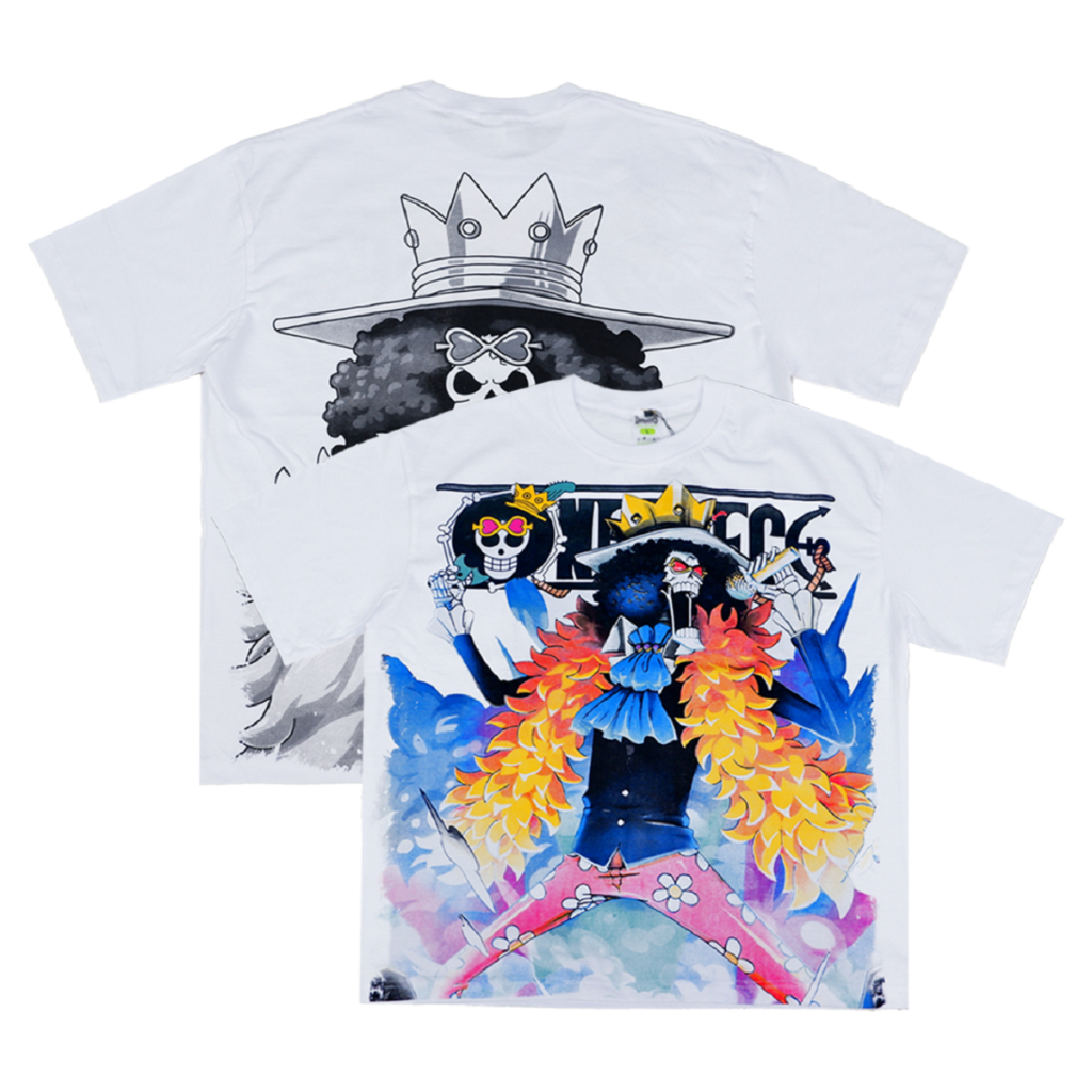 ONE PIECE BROOK KAOS OVERSIZE KAOS ANIME KAOS ONE PIECE BROOK