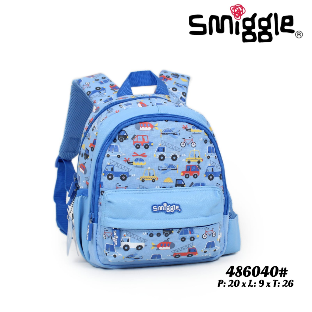 Ransel Tas Backpack Smiggle Playgroup Unicorn Car Racing Mermaid Toddler cowok cewek