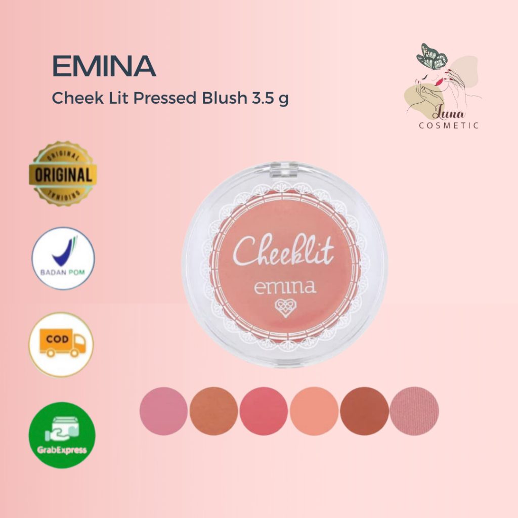 Emina Cheek Lit Pressed Blush 3.5 g - Blush On Padat