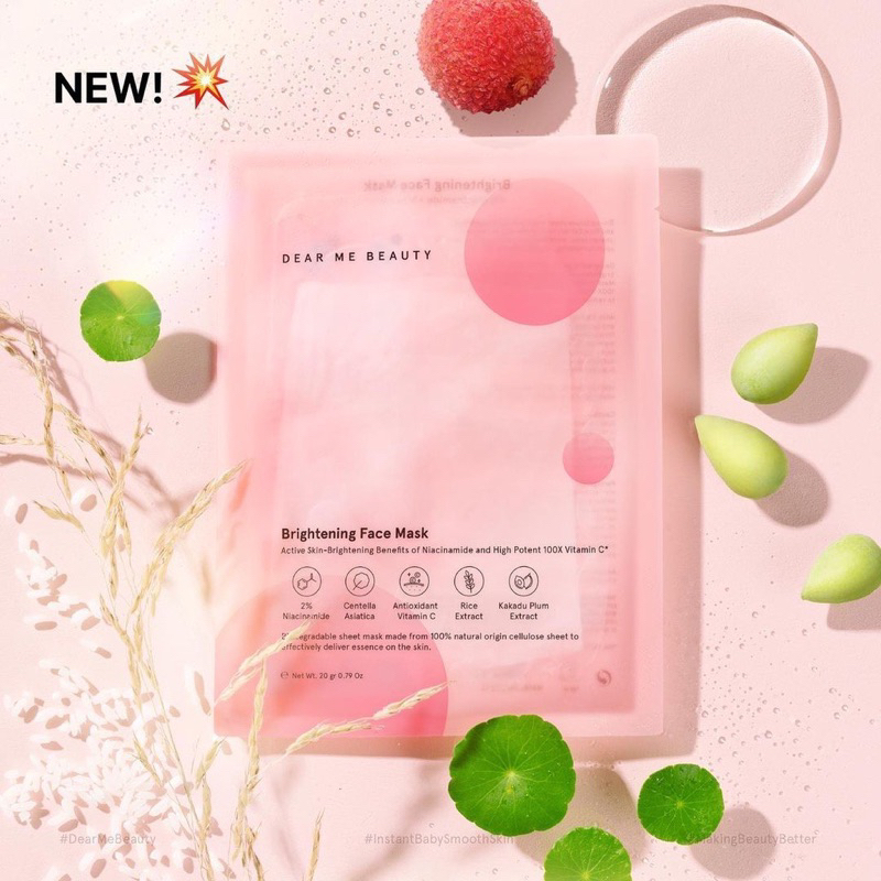 [EXP 09/2023] Dear Me Beauty Mask / brightening / acne care / sheet mask / masker wajah