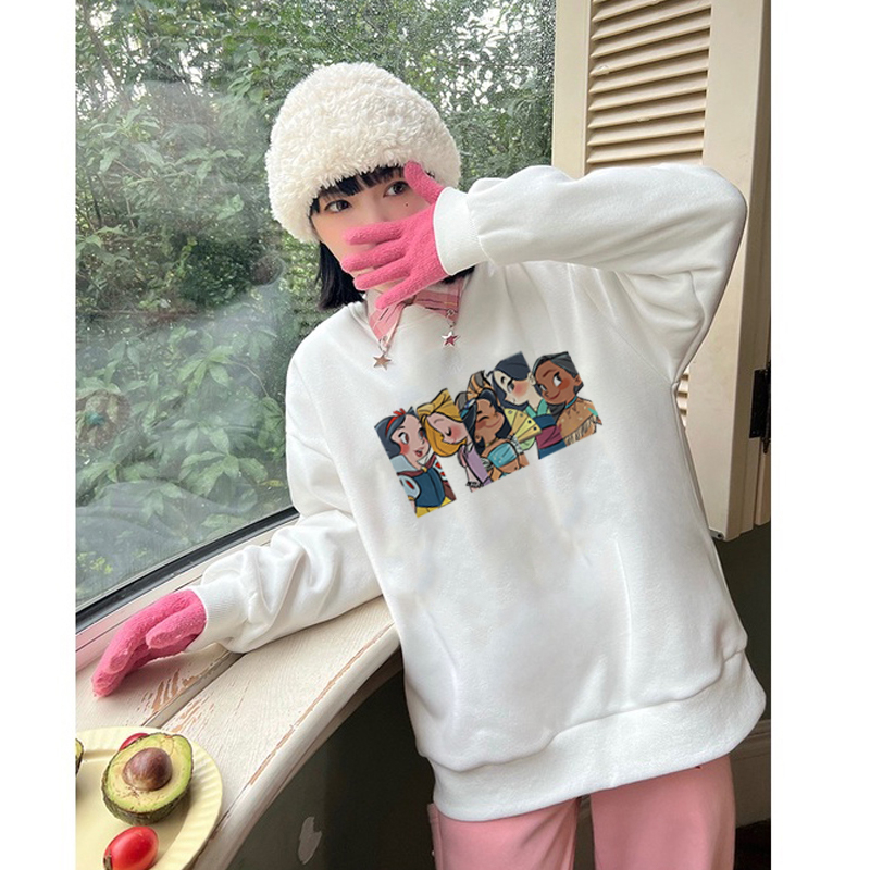 Sweater Princess printing  kaos oversize baju korean style wanita