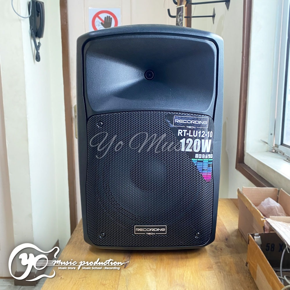 Speaker Portabel Recording Tech RT-LU12-10 120W Free 2 Mic Wireless