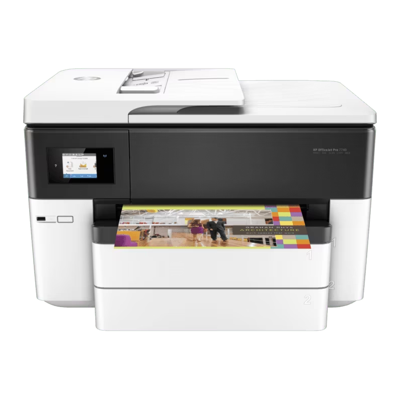 Printer HP OfficeJet Pro 7740 Print Scan Copy Fax Wi-Fi A3 | ITECHBALI