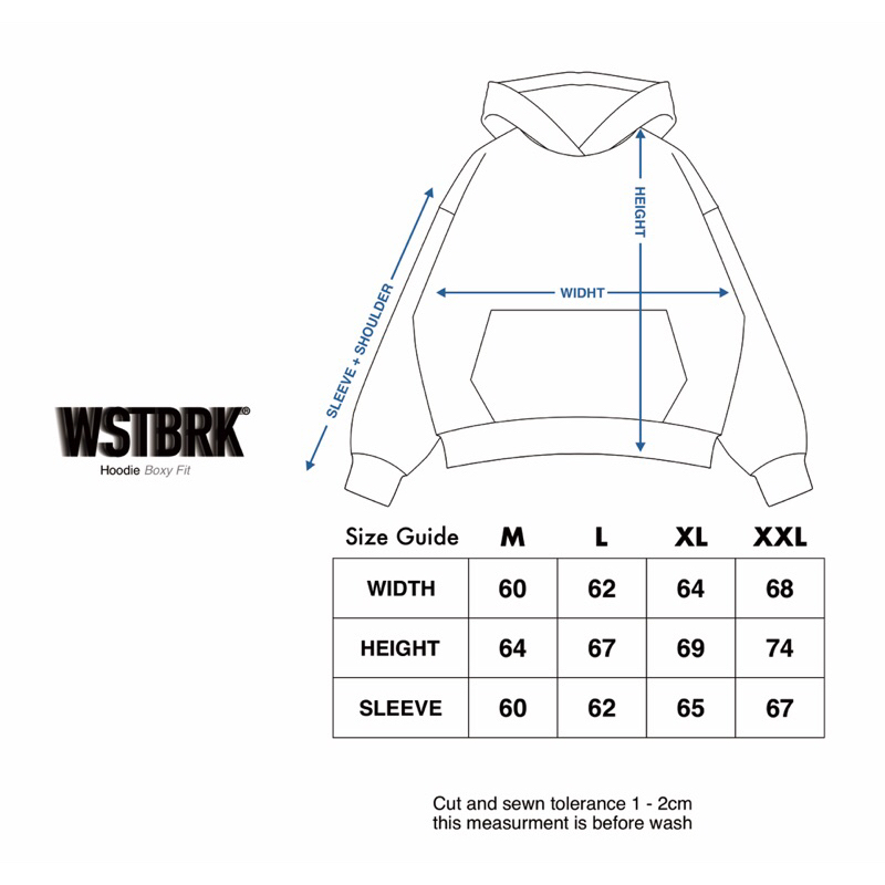 WSTBRK - DAZE BC [ SHADOW ] - Boxy fit hoodie - westbrookoriginals