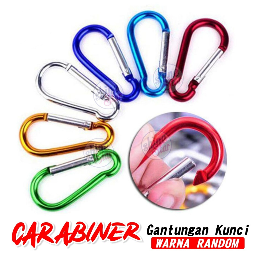 CARABINER Kecil, Besar, Gantungan Kunci Pinggang