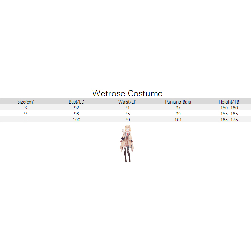 【Wetrose】 Amelia Watson Vtuber Holoilve Virtual Idol Vtuber Costume Cosplay Set