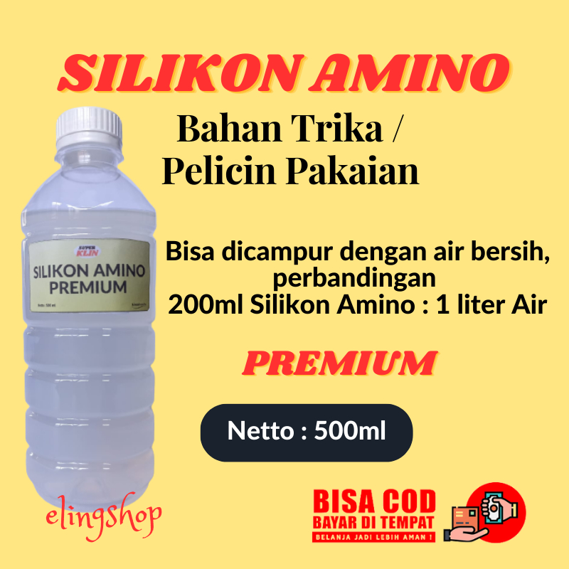 Silikon Amino Bahan Trika Pelicin Pakaian Setrika Laundry 500ml