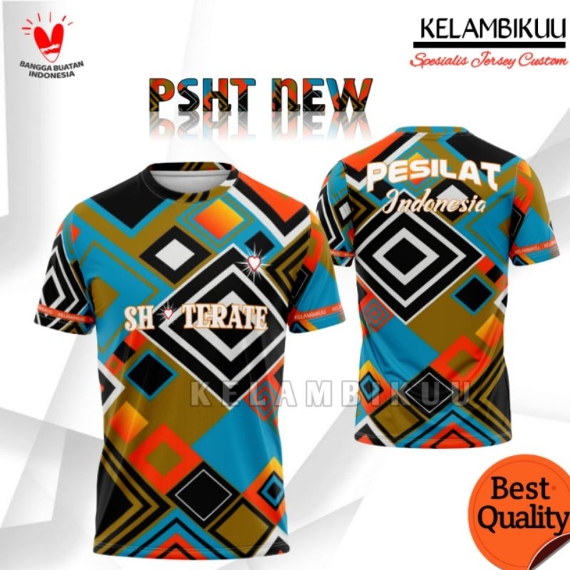 JERSEY PENCAK SILAT PSHT PRINTING TERBARU/BAJU KAOS PSHT PERSAUDARAAN SETIA HATI TERATE MURAH