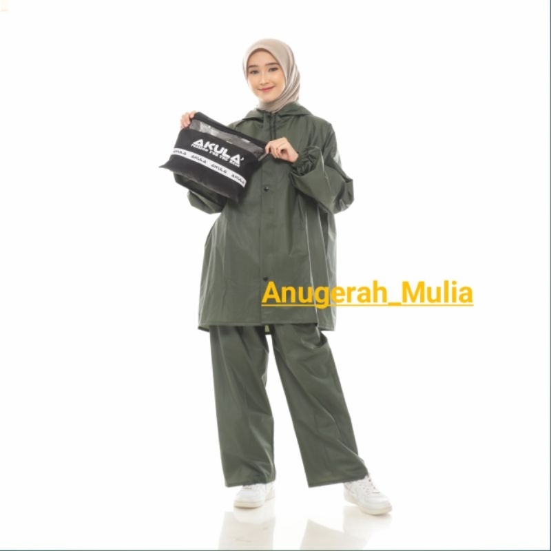 JAS HUJAN RAINCOAT, ANTI REMBES PRIA WANITA KUALITAS TERBAIK BY AKULA