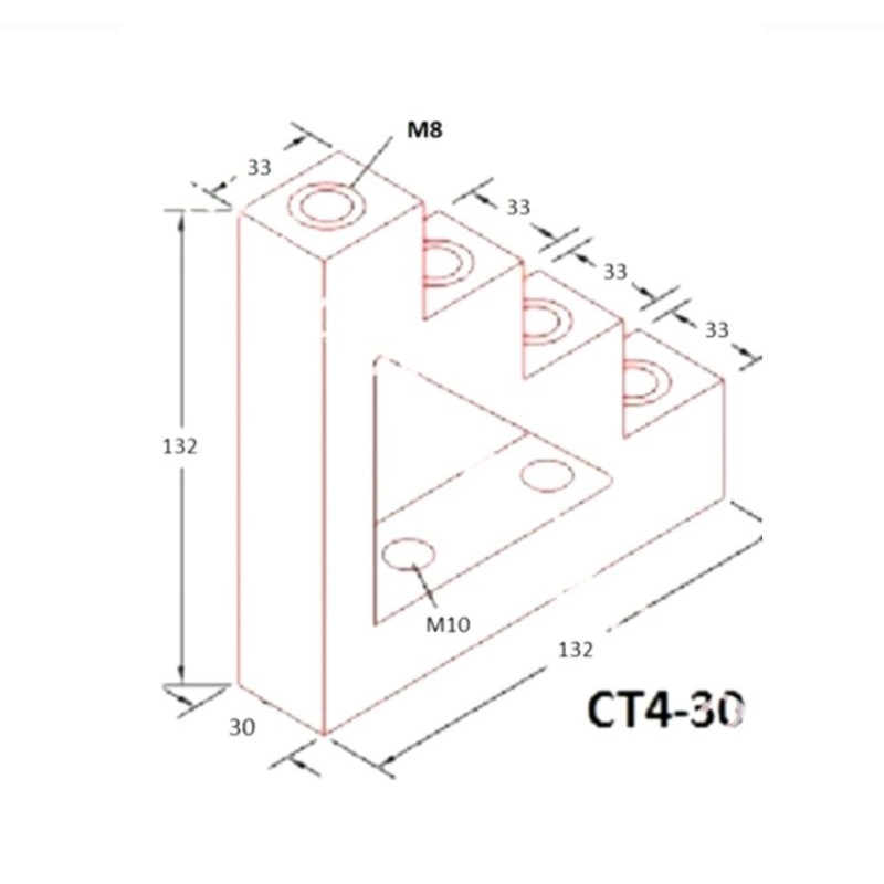 Step Isolator Busbar Support EWIG CT4-30.