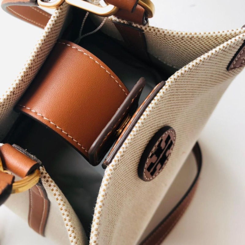 Tory Burch Blake Canvas Bucket Bag TB 86843