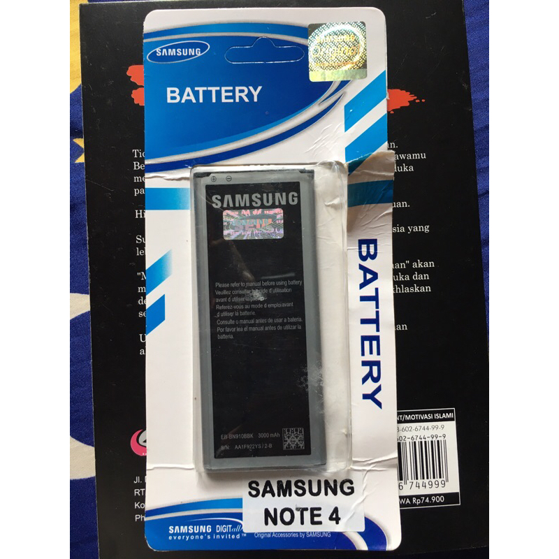 Baterai Samsung Note 4 N910 Second tapi baru