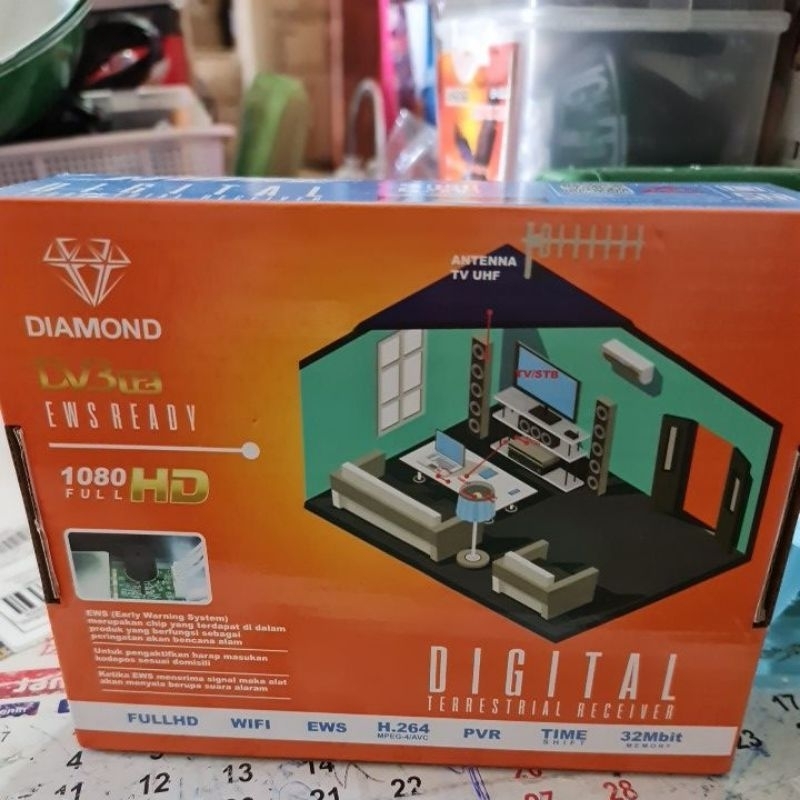 Set Top Box Receiver Noise Diamond T2-03 Digital Premium Hijau