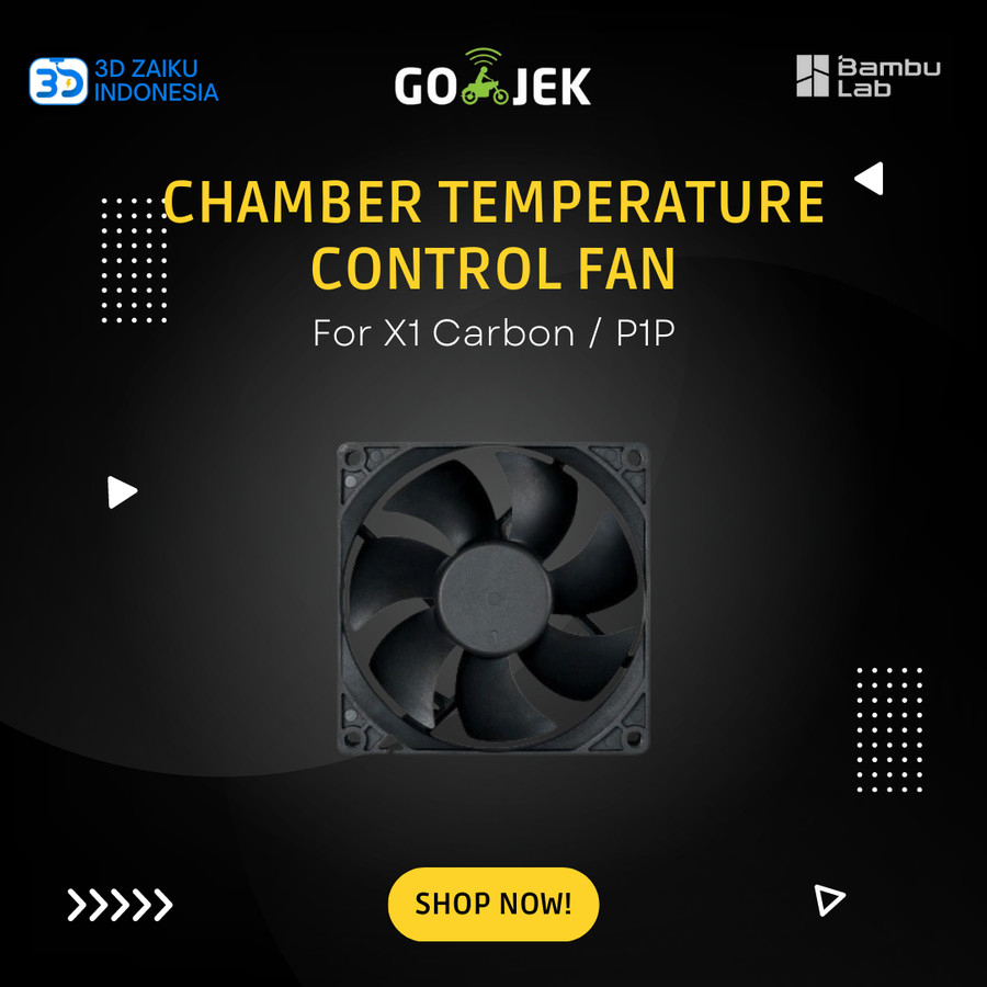 Bambulab X1 Carbon P1P Chamber Temperature Control Fan