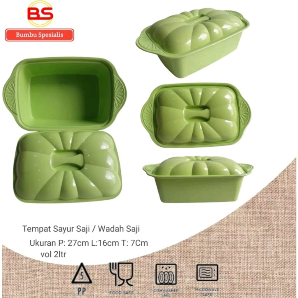 Basi Wadah Makanan / Basi Wadah Sayur / Wadah Prasmanan / Tempat Sayur Tutup /  Tempat Penyimpanan Makanan PerSatuan