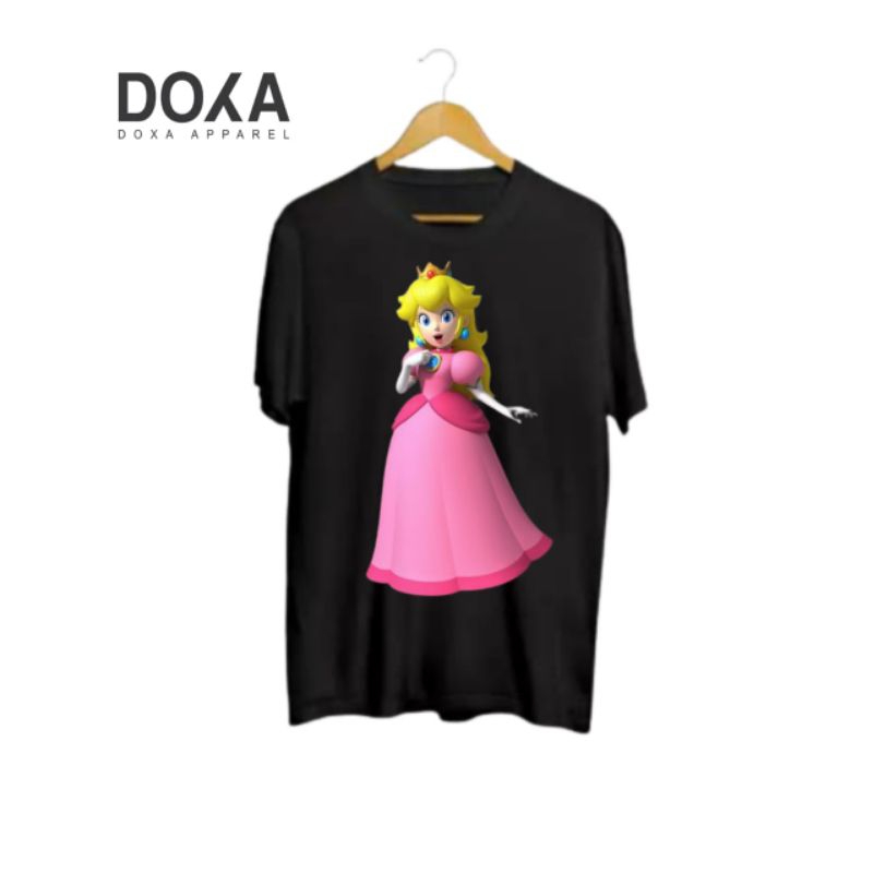 Kaos Film Mario Bros Princess Peach Kaos Doxa Apparel