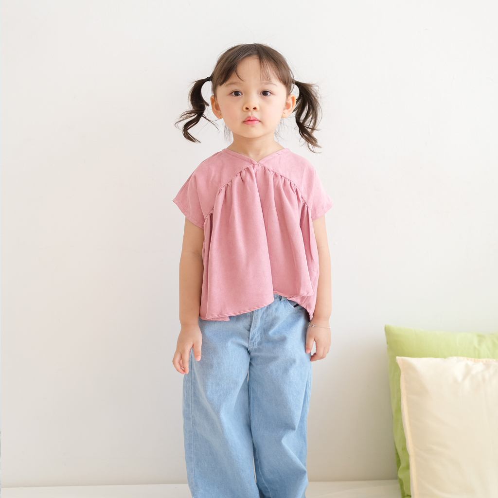 KIDDIEPODS - Kedo Loose Top / Baju anak perempuan / Blouse Anak perempuan / Atasan anak perempuan 1-10 tahun Top