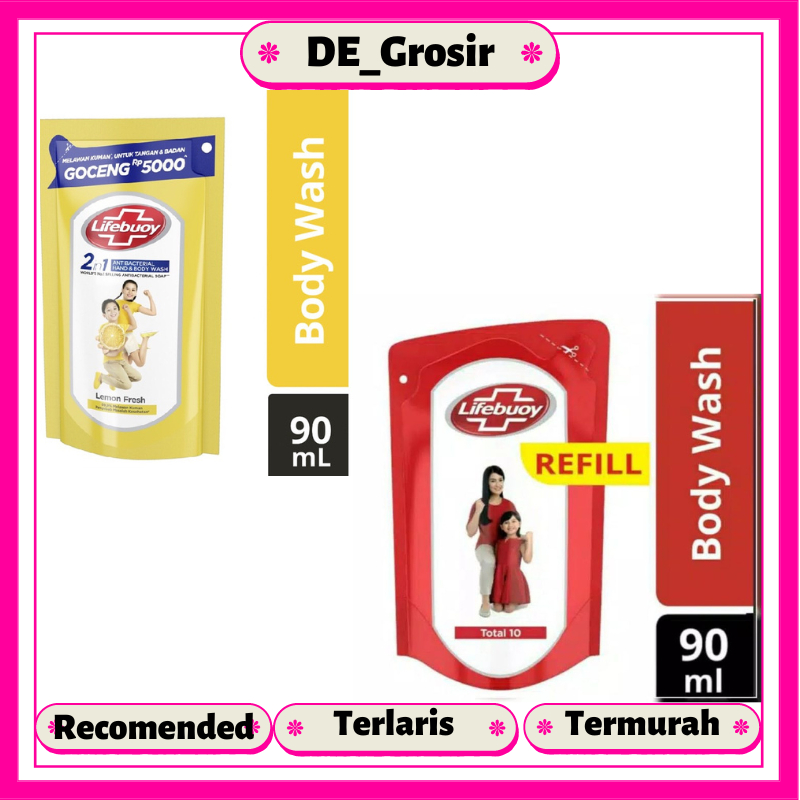 Lifebuoy Sabun Mandi Cair Body Wash Antibakteri 90ml