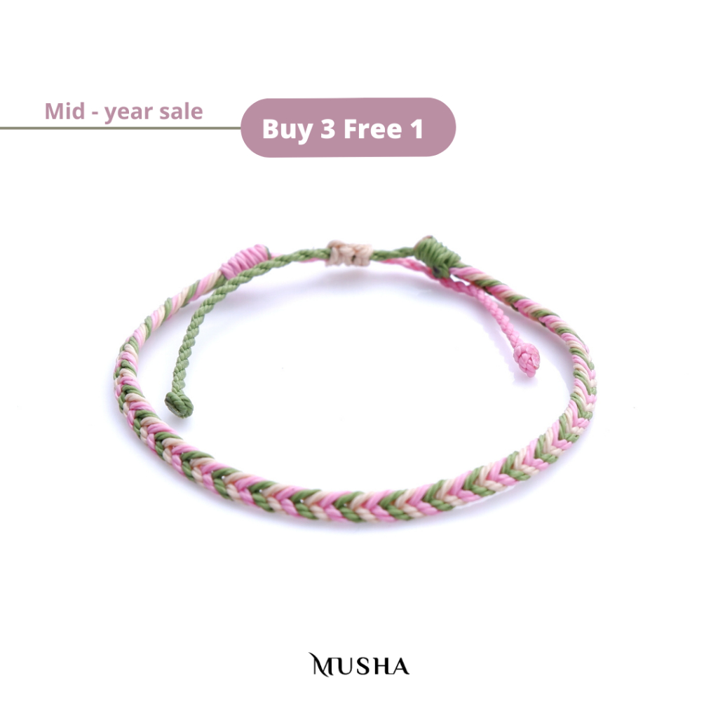 Musha Water-Repellent Bracelet - Arunika | Gelang Tali Gelang Wanita