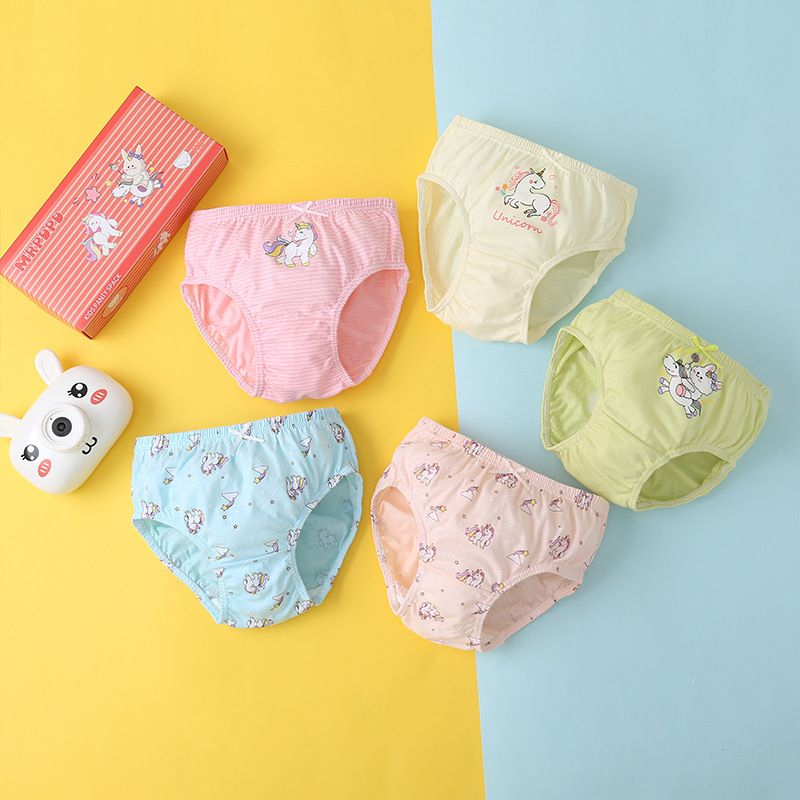 CDP 01-10 Set Celana Dalam Anak Perempuan isi 5pcs dengan box dan motip lucu