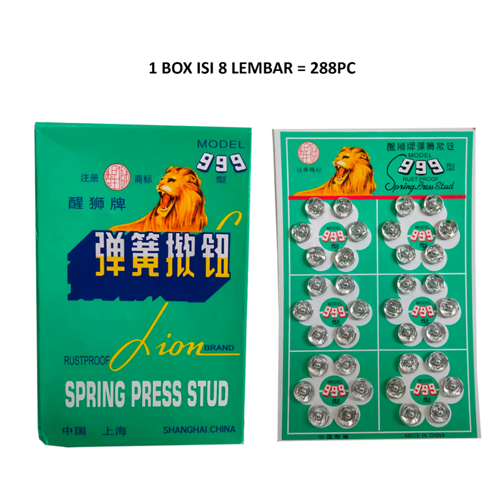 

KANCING JEPRET MURAH 1 BOX ISI 8 LEMBAR = 288PC