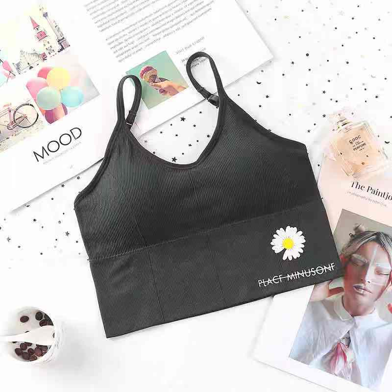 Pakaian Dalam Wanita Bra Polos Yoga Bra Push Up Tanpa Kawat Sport Bra-bra-104 Hijau