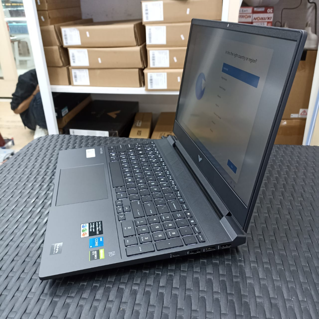 Laptop Gaming Baru Murah HP Victus 15 FA0116TX INTEL i5 12500H 16GB 512GB GTX3050 FHD IPs 144Hz Win11 OHS