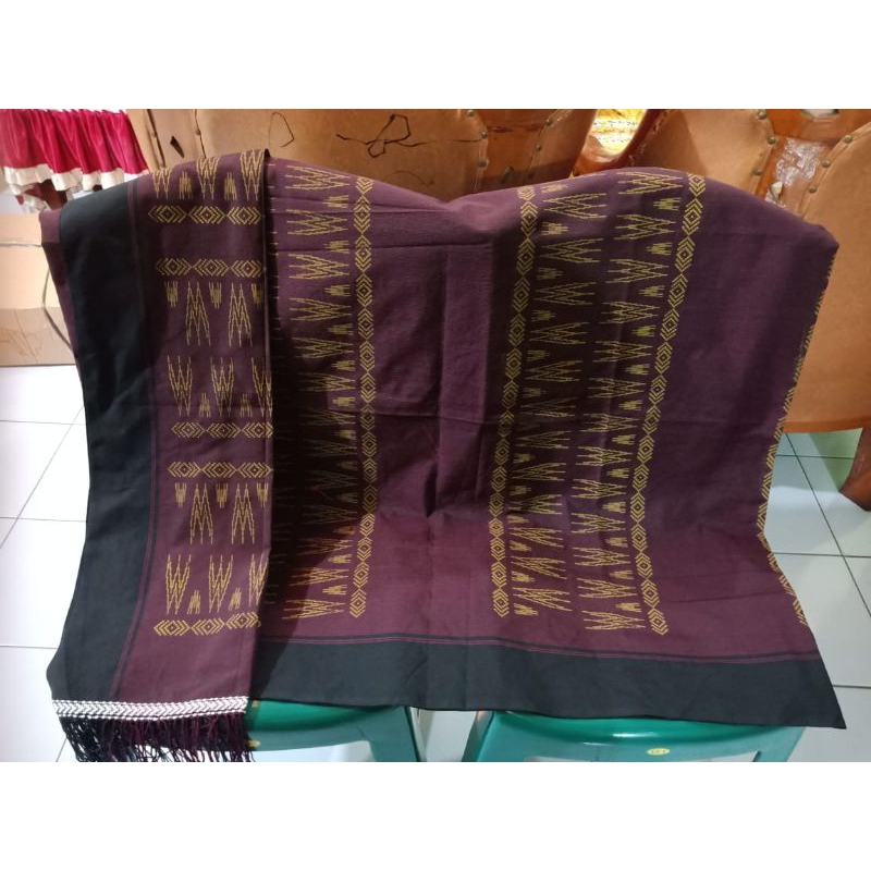 set kain songket tenun siantar motif piala kosong