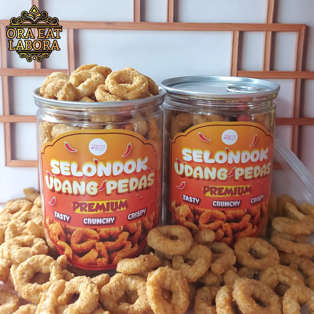 

Can Selondok Udang Pedas Lanting Udang Cincin Ring Kualitas Premium - Ora Eat Labora