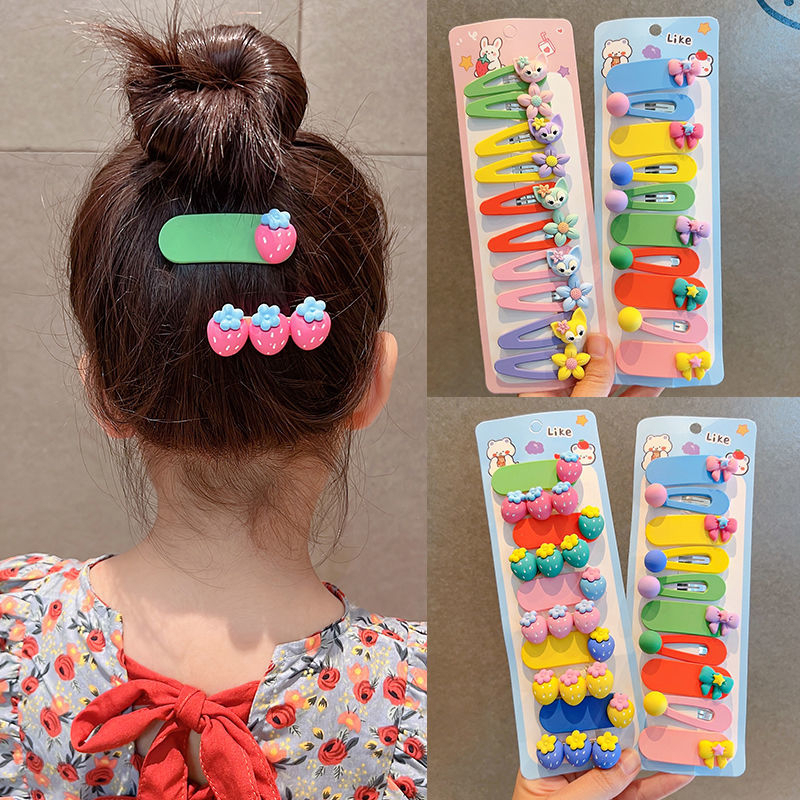 [PRINCESS KESLI]10 IN 1 Jepitan Rambut Anak Balita Perempuan Cewek Korea Fashion Lucu Pita Rambut Anak Ikat Rambut Anak Perempuan Set