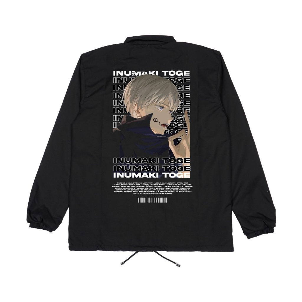 Afterrisen Jaket Coach Anime Jujutsu Kaisen Inomaki Toge