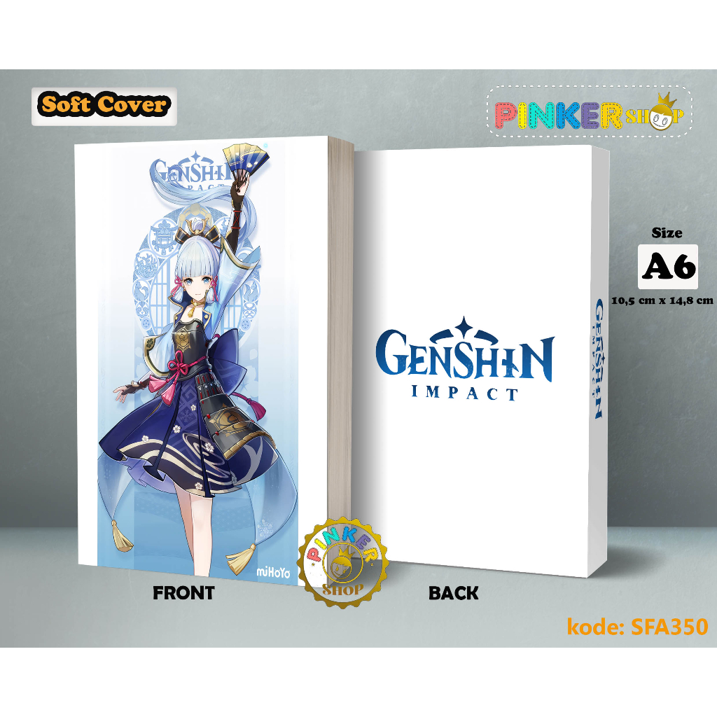 

(SFA350) Pocket Note Game Genshin Impact AYAKA Softcover A6/A5 Buku Tulis catatan Notes Agenda Planner Jurnal