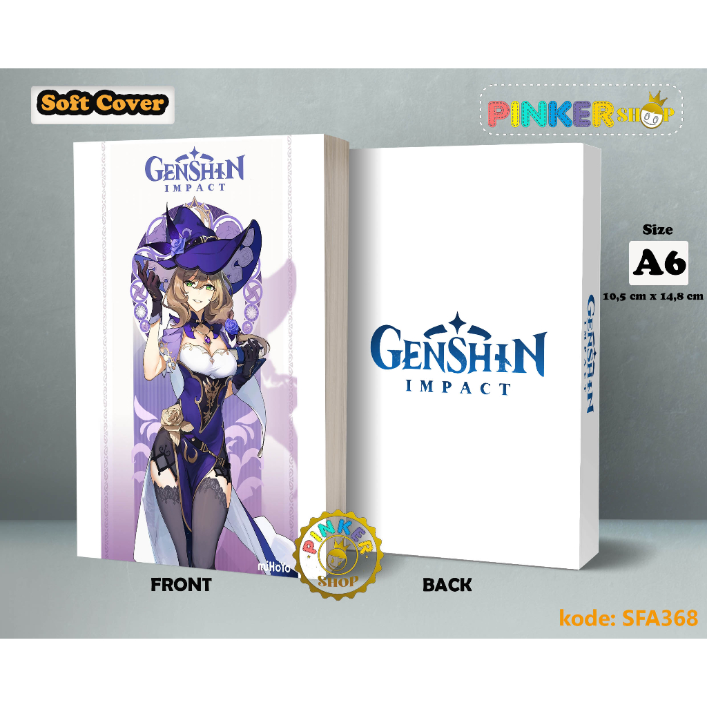 

(SFA368) Pocket Note Game Genshin Impact LISA Softcover A6/A5 Buku Tulis catatan Notes Agenda Planner Jurnal