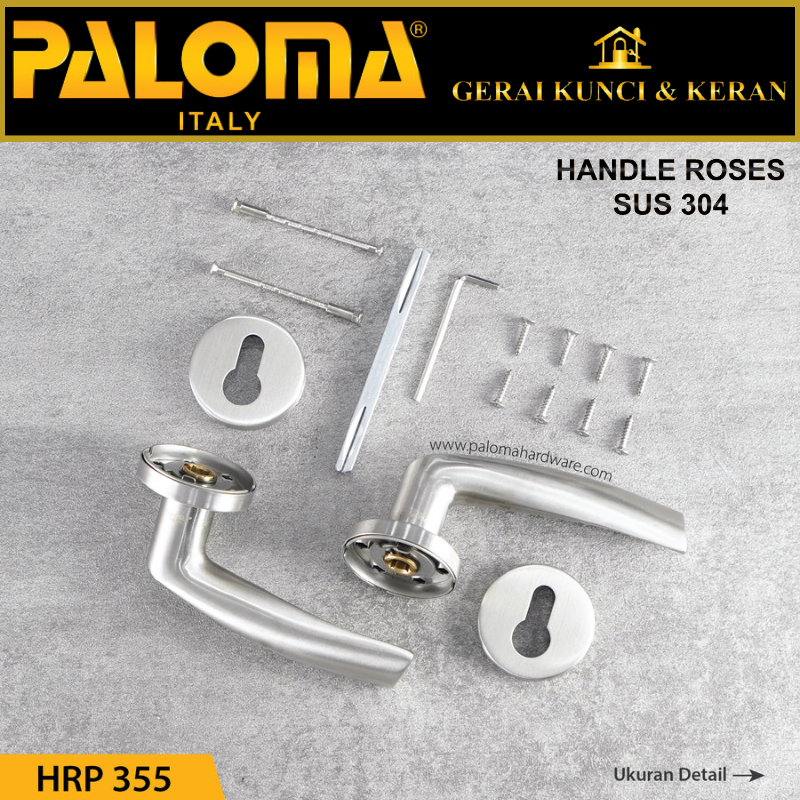 Handle Pintu Roses PALOMA HRP 355 LHT SALVIO SS GAGANG PINTU