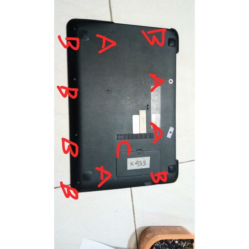 baut sekrup laptop Asus x455 455 x455l x455LA x454 454 x454y