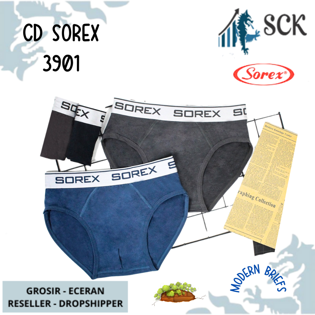 [ISI 2] CD Pria SOREX 3901 / Boxer Cowok CD Cowok SOREX - sckmenwear GROSIR