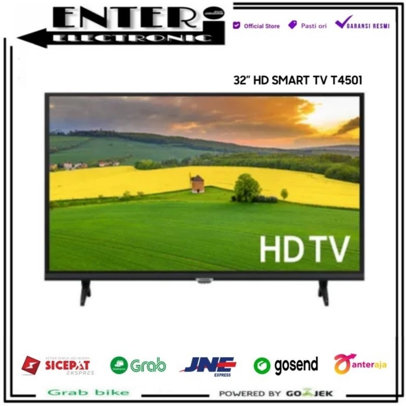 SAMSUNG UA32T4501 - SMART TV LED DIGITAL TV 32 INCH SAMSUNG UA 32T4501 USB HDMI NETFLIX YOUTUBE