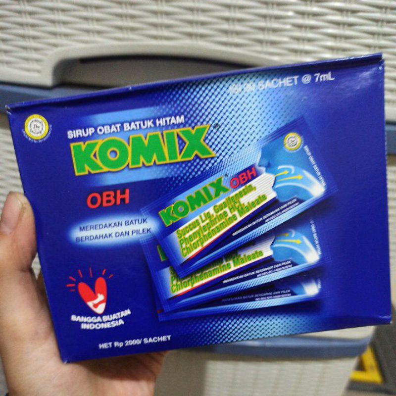 Komix OBH Peppermint Obat Batuk Cair Sachet