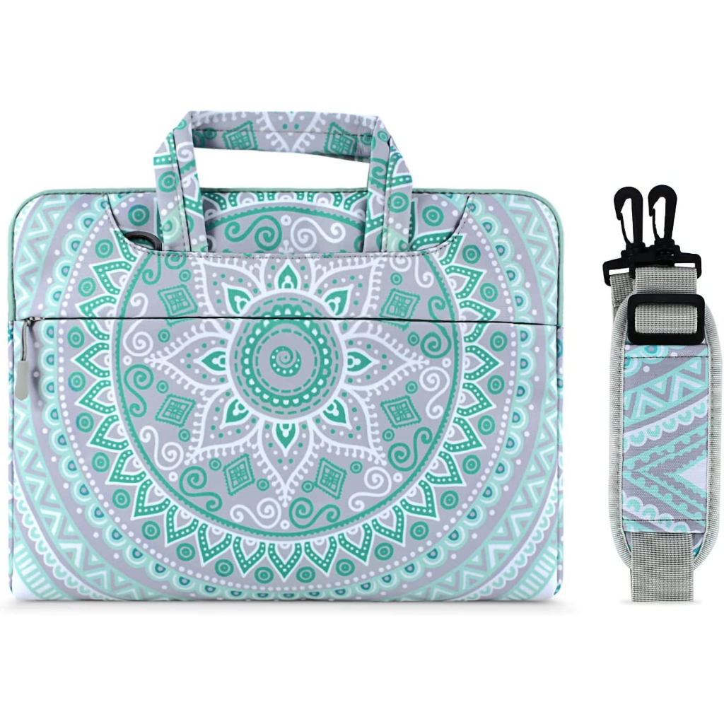 Tas Laptop Selempang Mosiso Shoulder Strap Mandala Size 15 16 inch