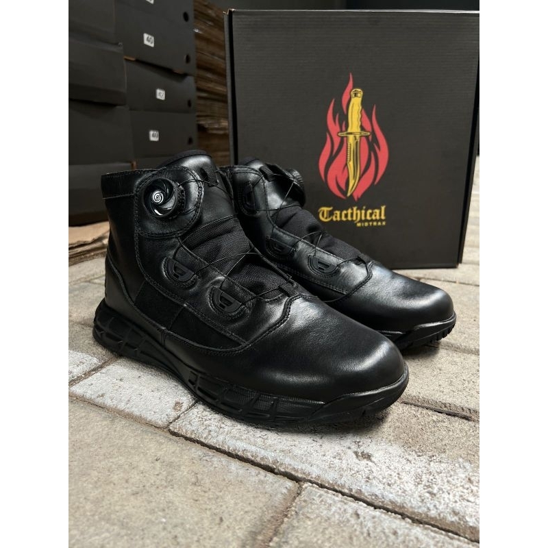 SEPATU PDH MIDTRACK TALI PUTAR TACTICAL