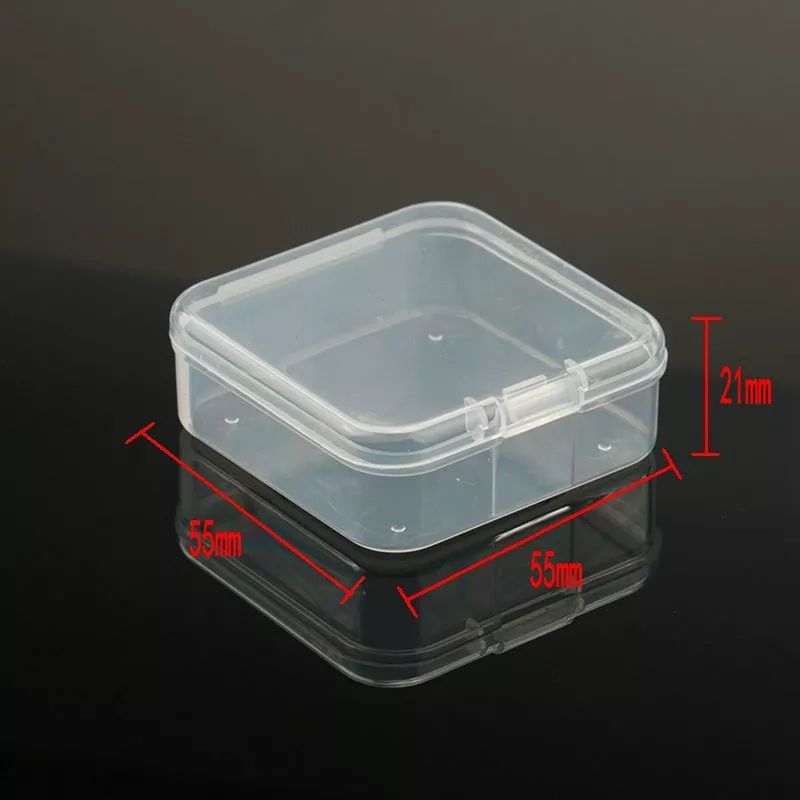 KOTAK PERHIASAN MINI 5,5 CM X 5,5 CM X 2,1 CM JEWELRY BOX KOTAK PLASTIK MINI