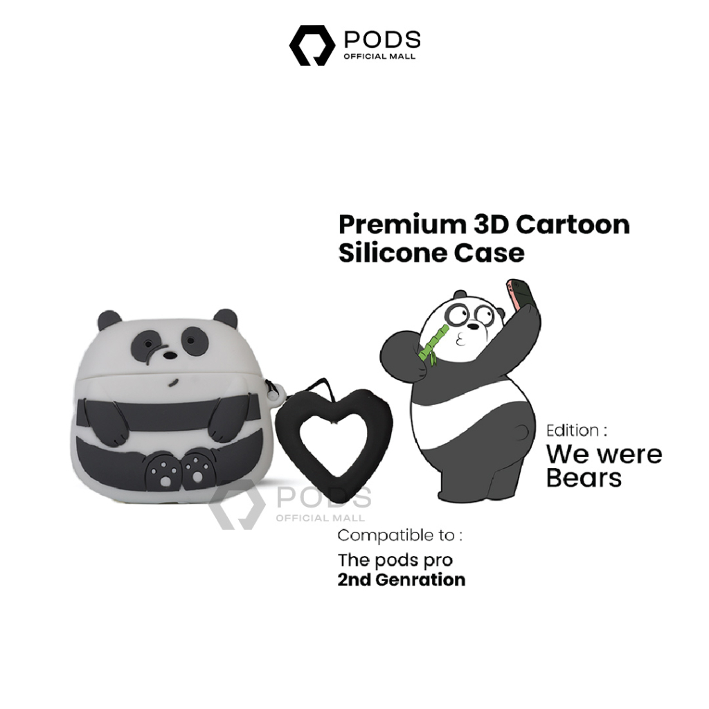 [CASE ONLY] 3D Case / Casing ThePods PRO 1 / PRO 2nd Premium 3D Cartoon Silicone Case - By PodsIndonesia
