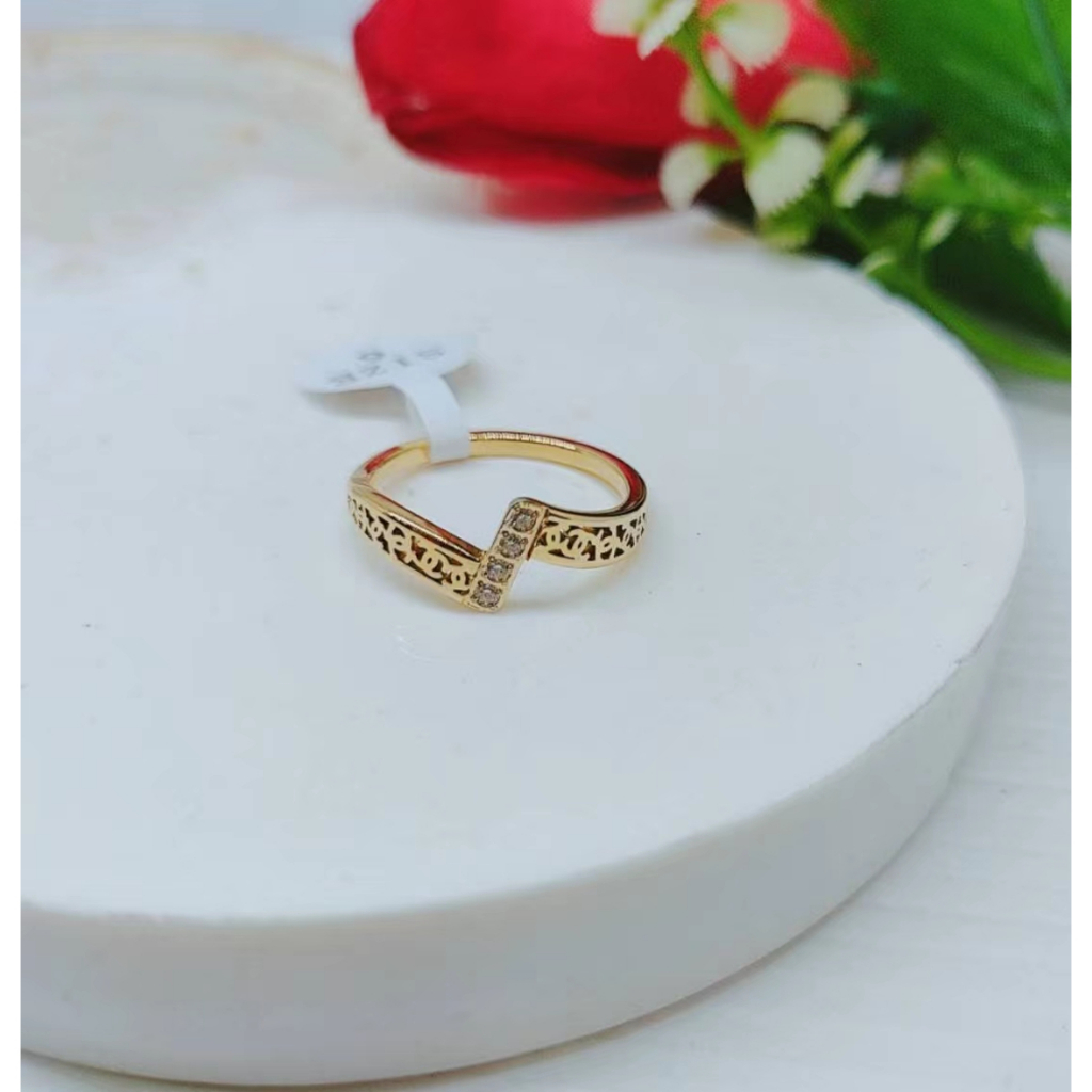 Cincin Titanium Permata Perhiasan Fashion R056/057/058