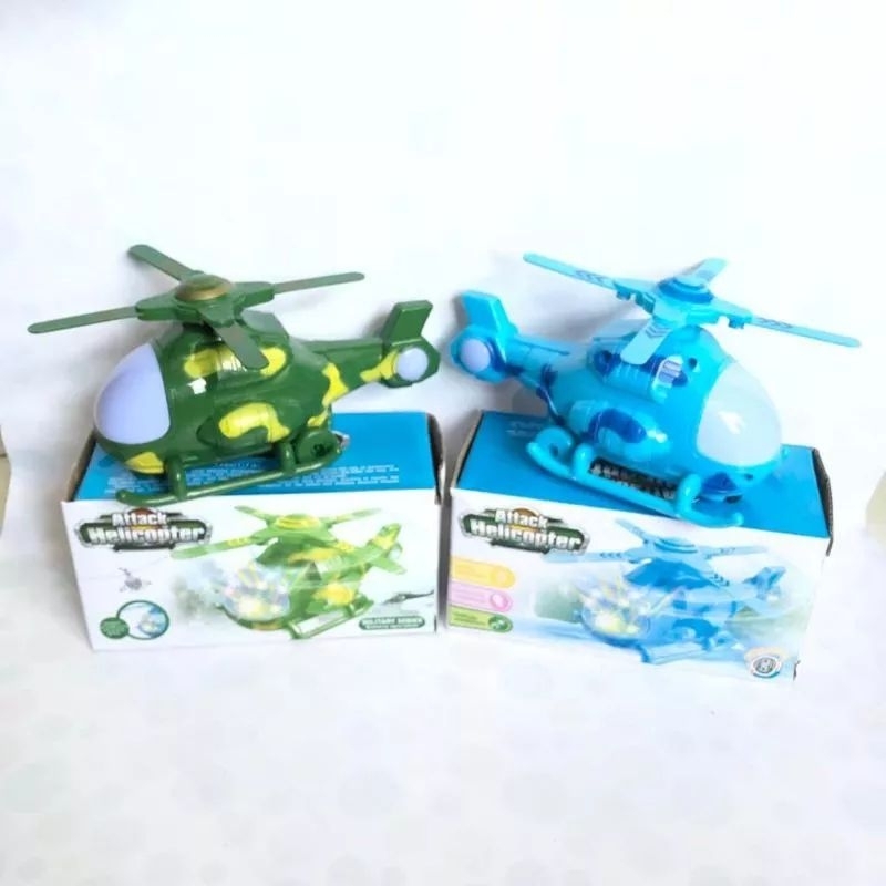 JOFESTORE88 X FerenHongXia MAINAN ATTACK HELICOPTER MAINAN ROBOT DENGAN MUSIK LAMPU