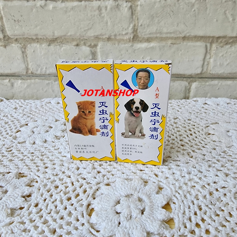 Obat Tetes anti kutu cair Tengkuk Anjing Kucing 2.5 Ml flea tick drops