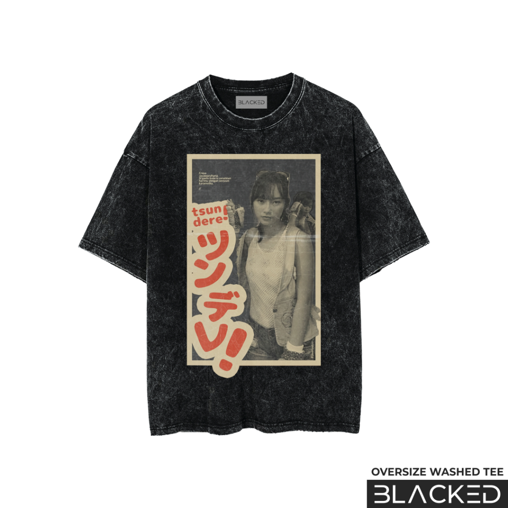 KAOS FREYA JAYAWARDANA JKT48 OVERSIZE / STONEWASH / OVERSIZED WASHED TEES / BAJU OVER SIZE FREYA JKT